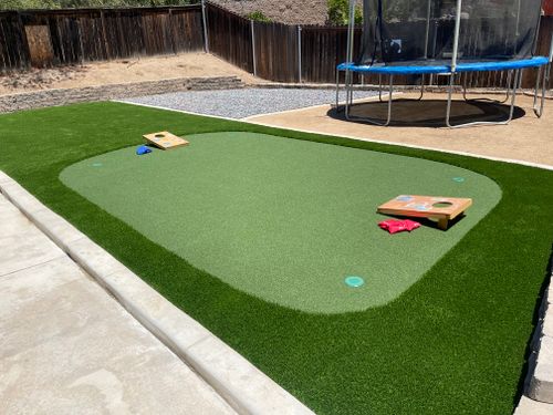 Artificial Turf Installation for Aidan Jade Landscaping in Riverside County, CA