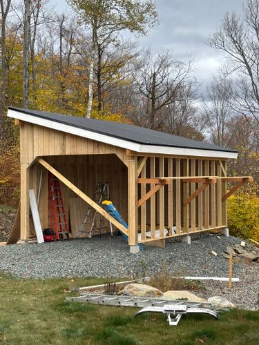 Deck and Patio Construction for Cushman Brook Construction in Dalton, NH
