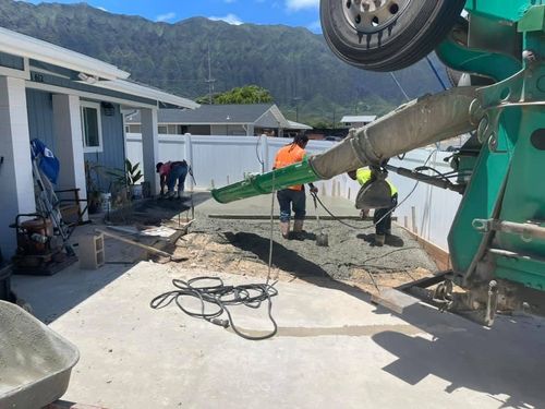 Concrete for Maka’s Akamai Masonry LLC in Kaneohe, HI