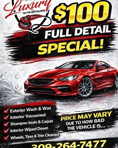 Full Detail Service for Luxury Auto Detail in Peoria, IL