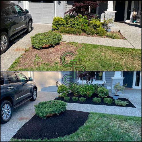 Mulch Installation for Golovin Property Services LLC in Marysville, WA