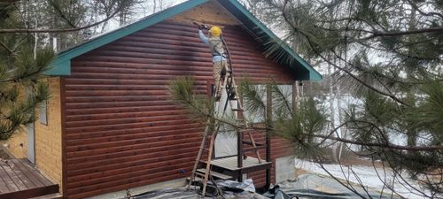 Media Blasting for 218 Painting & Log Restoration LLC in Britt, MN