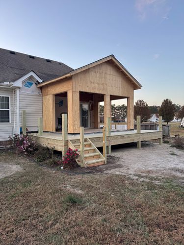 Deck & Patio Installation for Salt Side Construction in The Outer Banks, NC