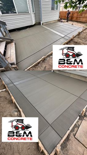 Concrete Slab Construction for B&M Concrete LLC in Longmont, CO