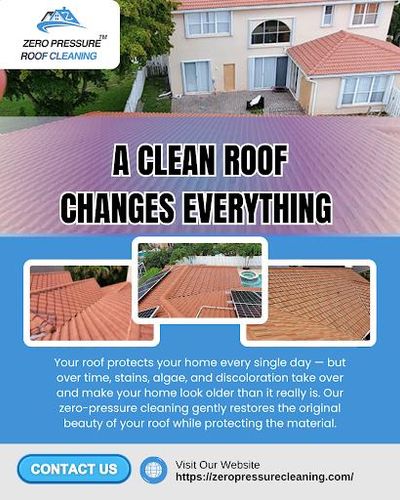 Exterior Cleaning for Zero Pressure Roof Cleaning INC in West Palm Beach, FL
