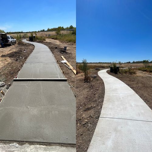 Sidewalk Installation for Albeco Contractors LLC  in Giddings, TX