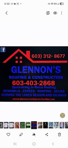 All Photos for Glennon's Roofing in Rochester, NH