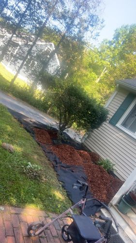 Mulch Installation for G&M Property Service in Attleboro, MA