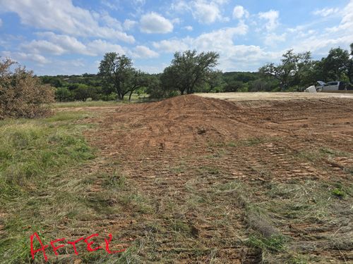 Site Preparation for Evant Backhoe & Construction in Evant, TX