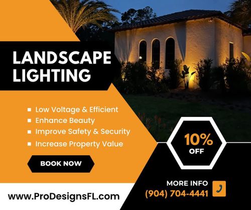 Landscape Lighting for Pro Designs Landscaping in Jacksonville, FL