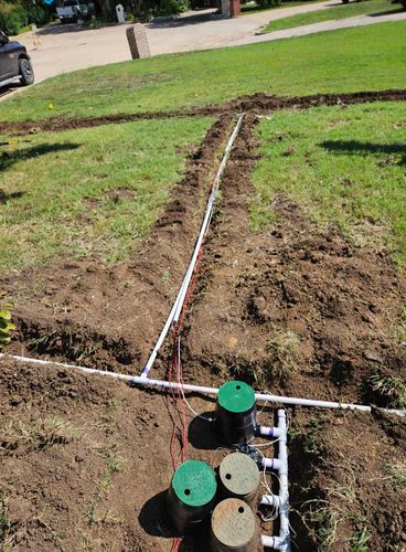 Irrigation System Design & Install for Keen Precision Irrigation in Justin, TX