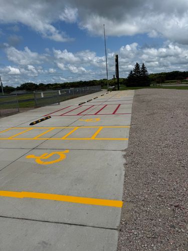 Line Striping for Midwest Line Striping LLC in Spirit Lake, IA