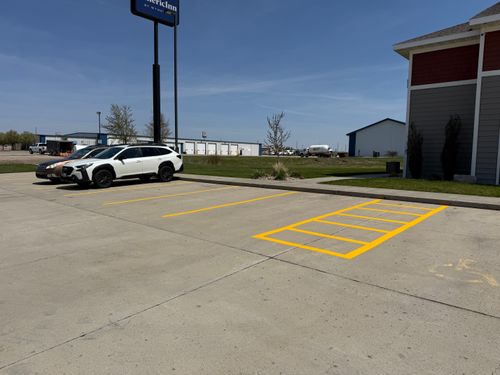 Line Striping for Midwest Line Striping LLC in Spirit Lake, IA
