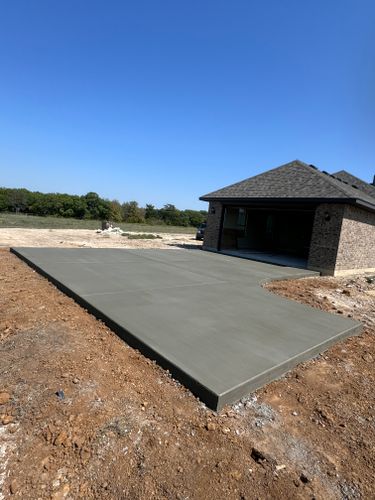 Flat work concrete for NTX Outdoors Concrete and Excavation LLC in Venus, TX