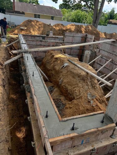 Foundation for Azores Concrete L.T.D. in Port Jefferson Station, NY