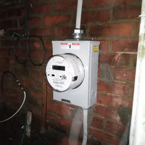 100/200 amp Main Electrical Service Installation for My Guy Contracting/Electrical Remodeling LLC. in Philadelphia, PA