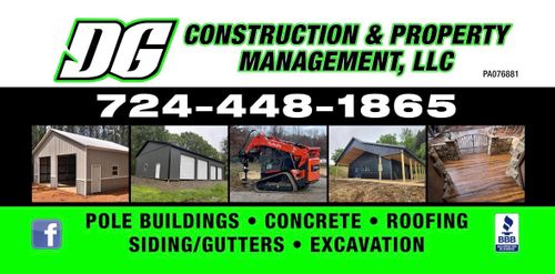  for DG Construction & Property Management in Leechburg, PA