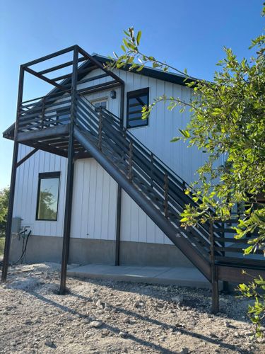 Stair Construction for Twisted K Construction in Center Point, TX