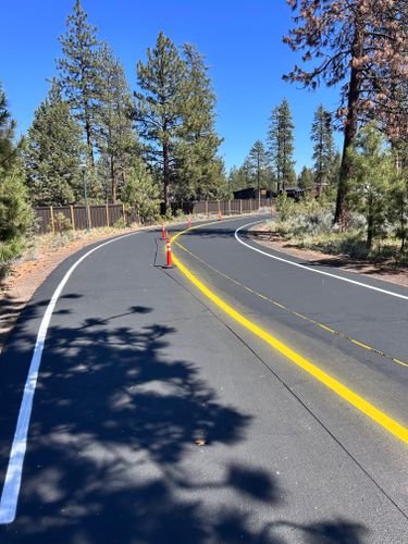 Line Striping for Pacific Sealcoating in Bend, OR