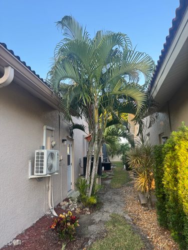 Mulch and rocks installation for BH Lawn and Landscape in Fort Myers, FL