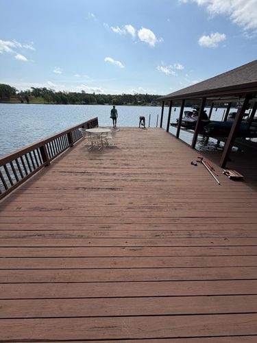 Deck Construction for Moore Lake Living LLC in Leesburg, TX