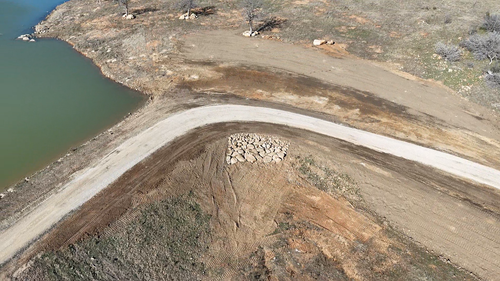 Excavation and site prep for South Prairie Construction in Graham, TX