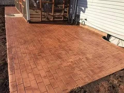 Stamped Concrete for Custom Concrete Enterprises in Springfield, IL