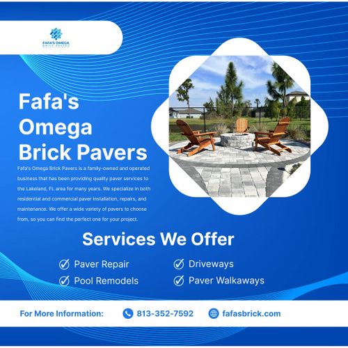 Pool Remodels for Fafa's Omega Brick Pavers in Lakeland, FL