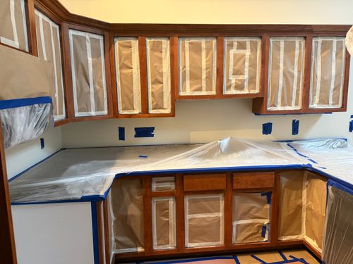 Cabinet Painting for Caruso Painting in West Springfield, MA