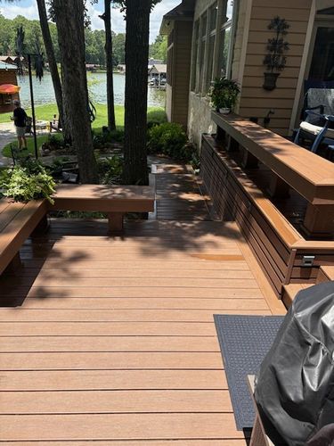 Deck Construction for Moore Lake Living LLC in Leesburg, TX