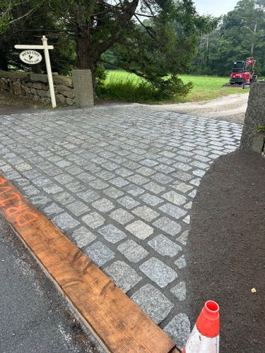 Hardscaping for E. Gordon Construction in Dighton, MA