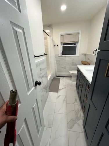 Bathroom Remodels for TJ & M Home Improvement  in Westbury, NY