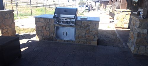 Custom Stone installation for Exquisite Techniques Construction LLC in Prescott, AZ
