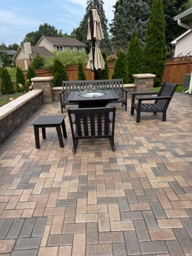 Landscape Installation for Alvarez Pavingstone INC. in Lyons, IL