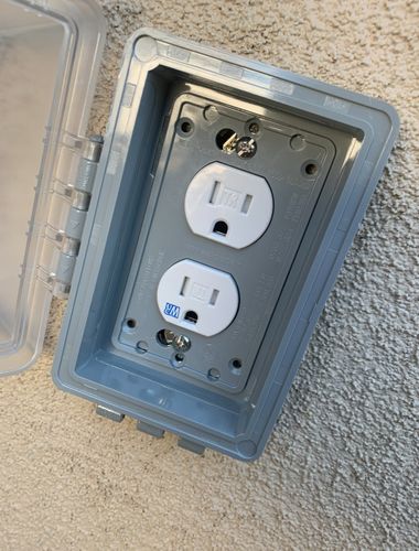 Exterior outlet installations for ORCO Electrical Contractors LLC in Mesa, AZ