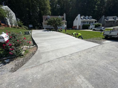 Driveway Construction for MW ProBuild, LTD. in Roanoke, VA