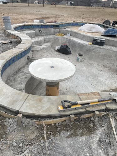 Custom Pool Construction for Black Diamond Custom Pools LLC in Azle, TX