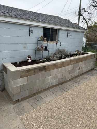 Retaining Wall Construction for OT Lawn and Landscaping LLC in Carey, OH