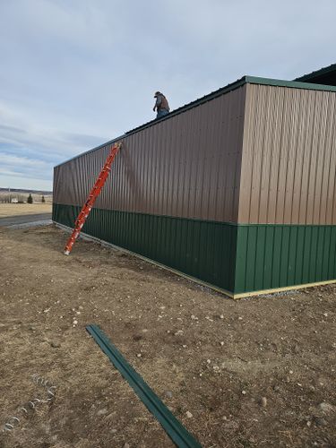 Pole Barn Construction for Blue Mountain Construction in Roundup, MT