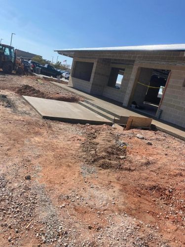 Commercial patios and walkways for RM Concrete Construction,LLC. in Norman, , OK