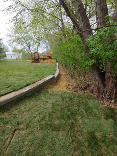 Sod Installation for VQ Land & Stone in St. Louis, MO