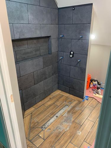 Bathroom Renovation for L.R. Platt Construction in Boonville, New York