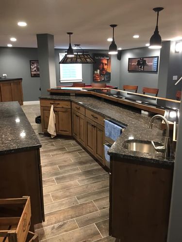 Custom Homes Entertainment Spaces for First Class Home Remodelers Inc in McHenry, IL