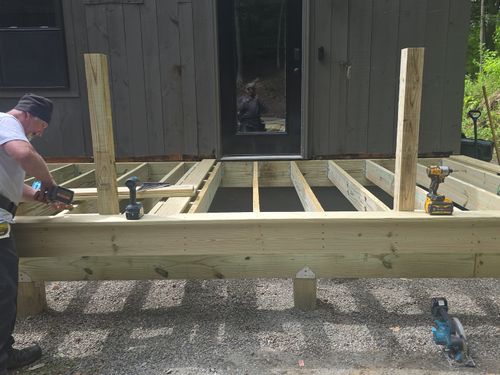 Deck and Patio Installation for AA Family Construction in Lebanon, NH