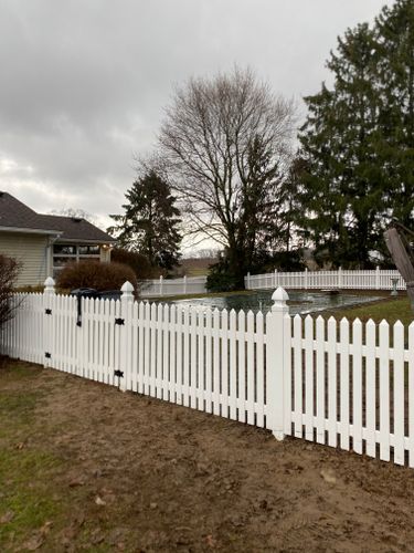 Vinyl fence  for Wantage Fence & Stonework, LLC in Wantage, New Jersey