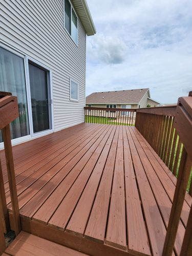 Deck staining for Goodside Painting and Handyman Service in Norwalk, IA