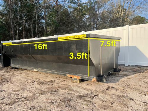 Roll Off Dumpster Rentals for RJL Dumpster Rentals & More LLC in Shallotte, NC