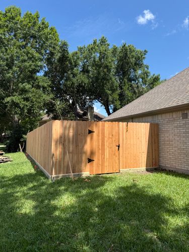 Fence Installation for Kingdom Fence in Houston, TX