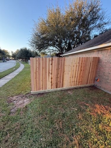 Fence Installation for Kingdom Fence in Houston, TX