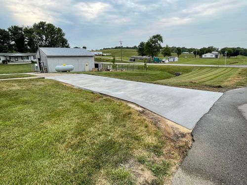 Driveway Construction for J&S Mowing & More in Huntingburg, IN